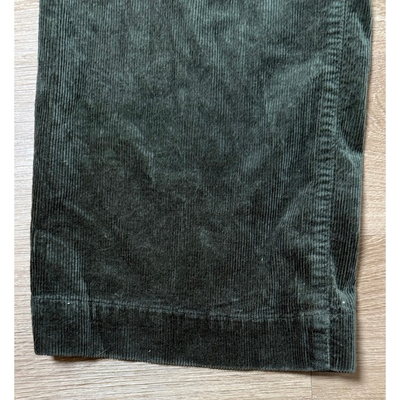 Maeve Anthropologie Colette Cropped Corduroy Pants 29 Green Wide Leg Vtg Soft - Picture 3 of 6